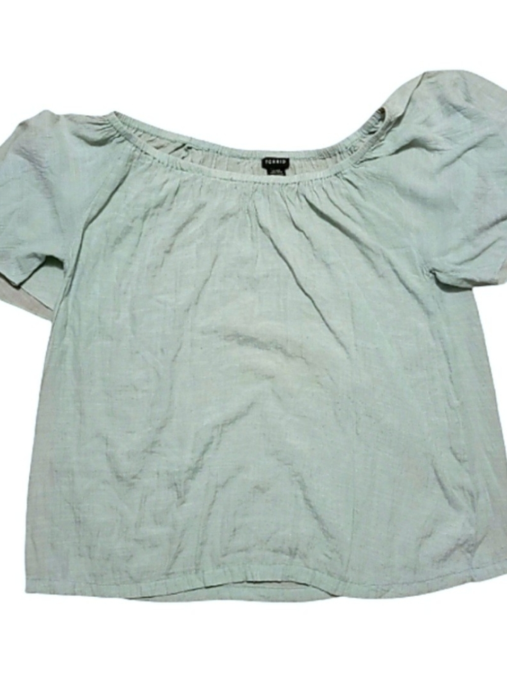 Torrid Off The Shoulder Gauze Top Sz 2 - Picture 2 of 9